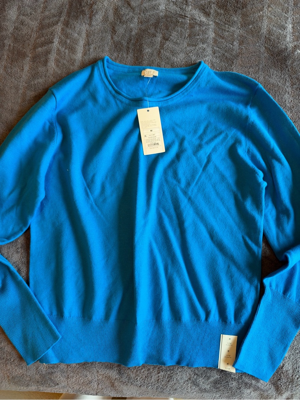 a new day Bright Blue Crewneck Sweater